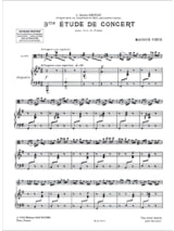 Etude de concert n° 3 en sol majeur - Maurice Vieux - Partition - Alto